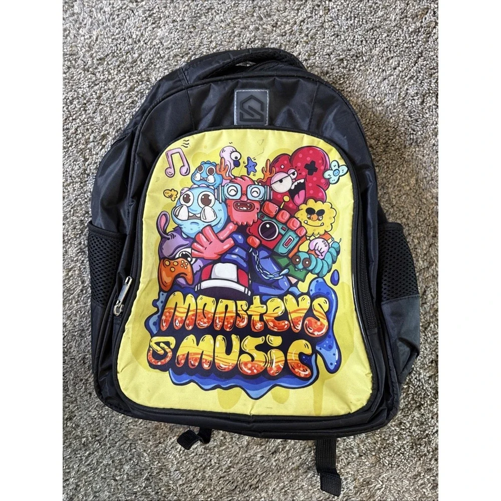 Monsters Music School Backpack Cartoon Anime Character Monster Kids